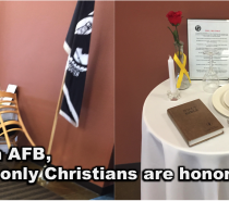 Creech AFB Advocates Christian-only POW Table