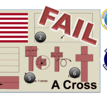 Unofficial Christian Flag Folding Being Represented As Official